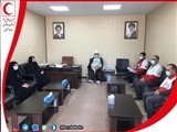 نشست صمیمی ریاست وپرسنل جمعیت هلال احمر شهرستان رباط کریم با  امام جمعه
