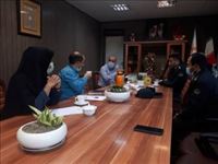 نشست صمیمی رئیس اداره بهزیستی رباط کریم بامسئول حراست و مسئول مراقبت در برابر آسیبهای اجتماعی آموزش پرورش و معاون اجتماعی نیروی انتظامی در ستادبهزیستی رباط کریم