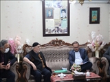 دیدار فرماندار ربا کریم  با خانواده معظم شهید محد سیفی 