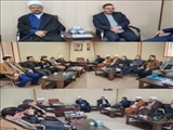  جلسه برنامه ریزی مراسم معنوی اعتکاف با حضور فرماندار در دفتر امام جمعه شهرستان رباط کریم برگزار شد 