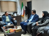 دیدار مدیر کل بیمه سلامت استان تهران با فرماندار رباط کریم 