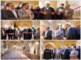 بازدید فرماندار  به همراه امام جمعه و سایر مسئولین از نمایشگاه "کهن نقش" در کاروانسرای حاج کمال شهرستان رباط کریم 