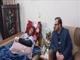  فرماندار رباط کریم از آتش نشان پرندی عیادت کرد