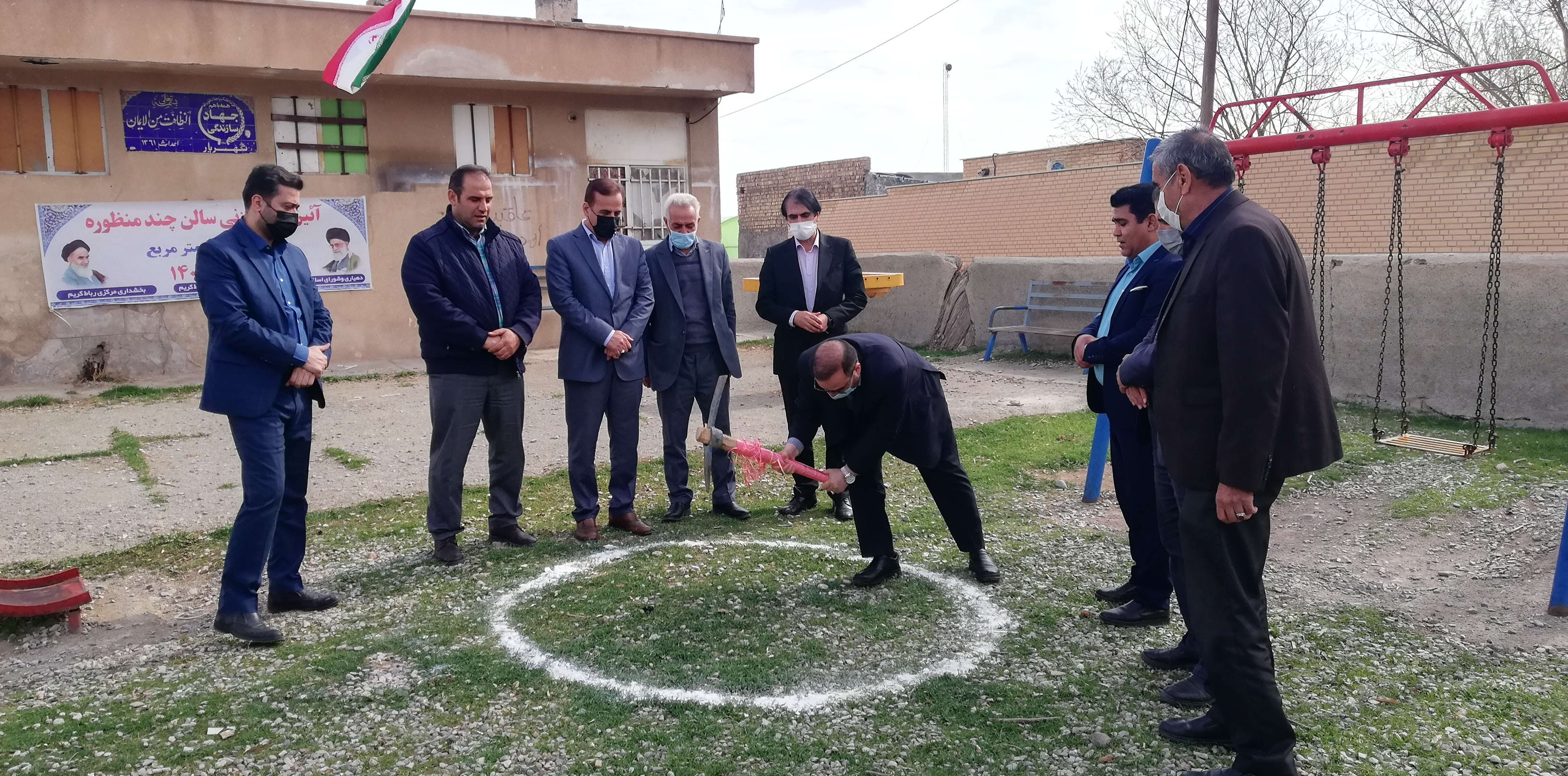 افتتاح پایش تصویری و کلنگ زنی چند پروژه در روستای شهرآباد  با حضور فرماندار